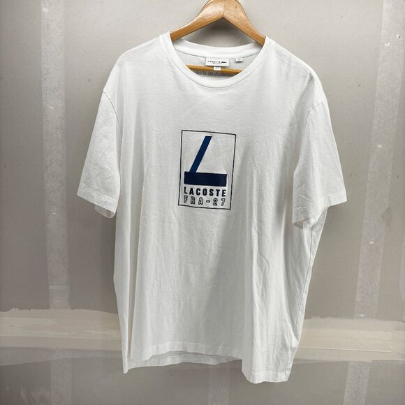 Lacoste Fra 27 Mens Size 3XL Regular Fit T-Shirt Alligator Made in Peru EUC - Picture 2 of 8